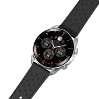 Pánske smart hodinky Garett V10 Silver - Black Leather