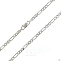 Retiazka strieborná - Figaro šírka 4 mm