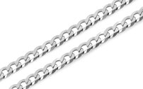 Náramok strieborný - Pancier šírka 3,5 mm